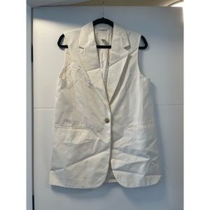 H&M Cream Sleeveless Blazer